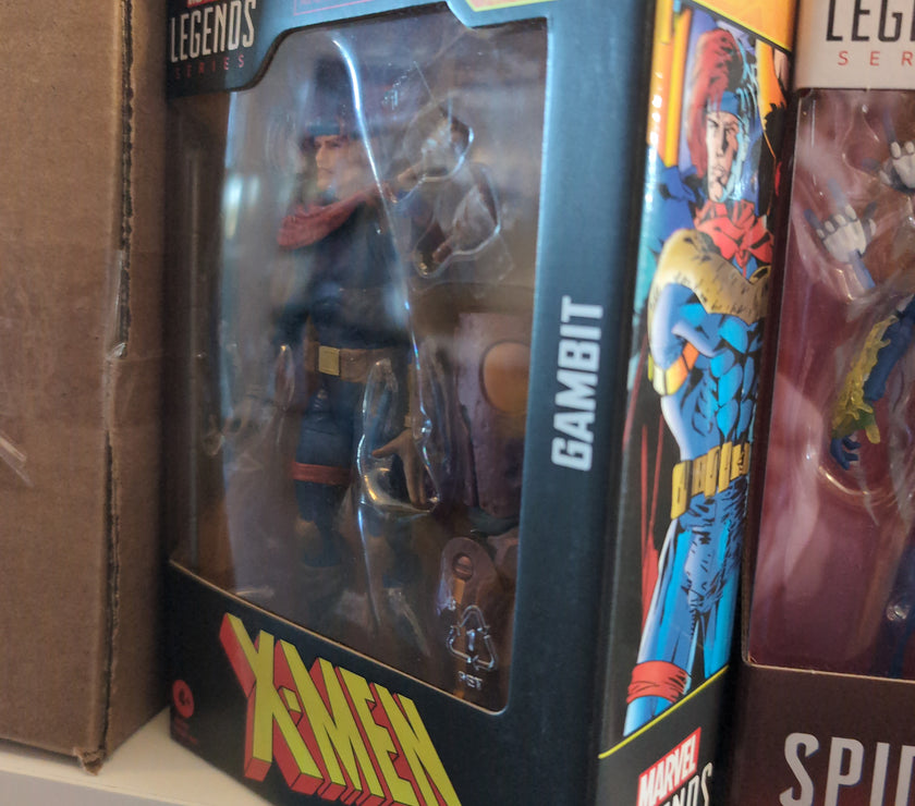 Hasbro Marvel Legends Gambit action figure from X-Men Age of Apocalypse series in box, 6-inch scale