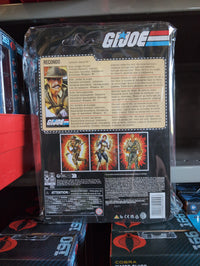 Recondo Retro Action Figure GI Joe Classified Series 1:12 by Hasbro showing detailed back packaging and character info card.