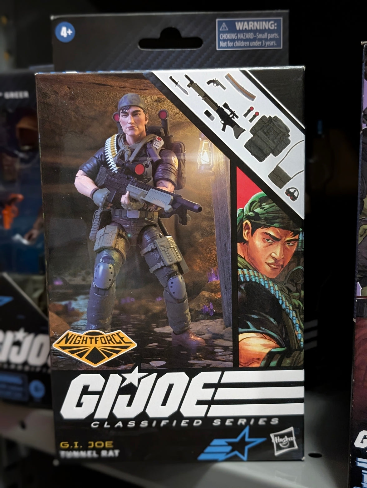 Hasbro GI Joe Classified Series 6-inch Tunnel Rat action figure in tactical gear with weapons and accessories packaging