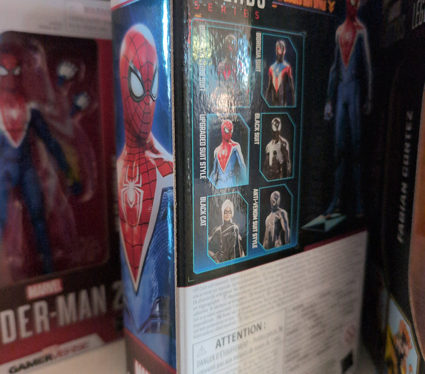 Hasbro Marvel Legends Miles Morales Upgraded Suit Spider-Man 2 Gamerverse 6-inch action figure packaging