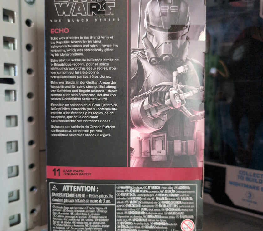 Echo (The Bad Batch) Action Figure Star Wars Black Series 1:12 Scale