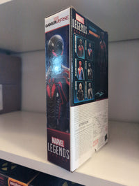 Hasbro Marvel Legends Series Gamerverse Miles Morales Brooklyn 2099 Suit action figure packaging side view