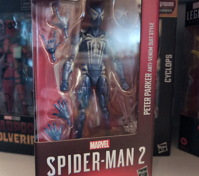 Hasbro Marvel Legends Gamerverse Peter Parker Spider-Man 2 Anti-Venom Suit 6-inch figure in packaging