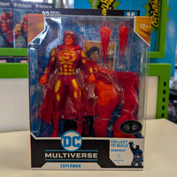 McFarlane DC Multiverse 7-inch Variant Superman action figure with Build-A Wave Darkseid parts in packaging
