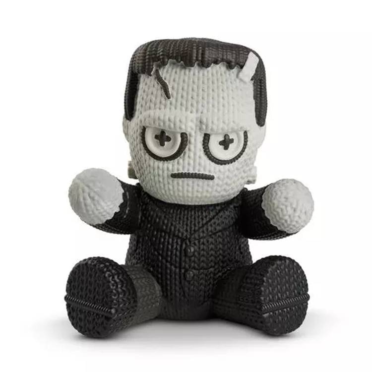 Handmade by Robots Frankenstein Glow in the Dark Vinyl Figure textured black and white action figure