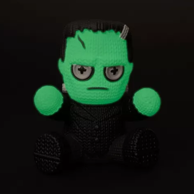 Handmade by Robots Frankenstein Glow in the Dark Vinyl Figure with green glowing head and black outfit