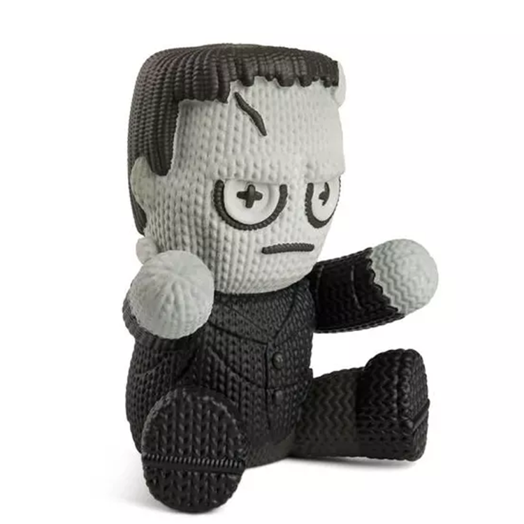 Handmade by Robots Frankenstein Glow in the Dark Vinyl Figure in black and white seated pose