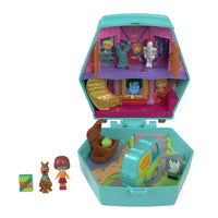 Scooby-Doo 9.84" Mattel Mini-Figure Playset Polly Pocket Compact with figures and open playset scenery