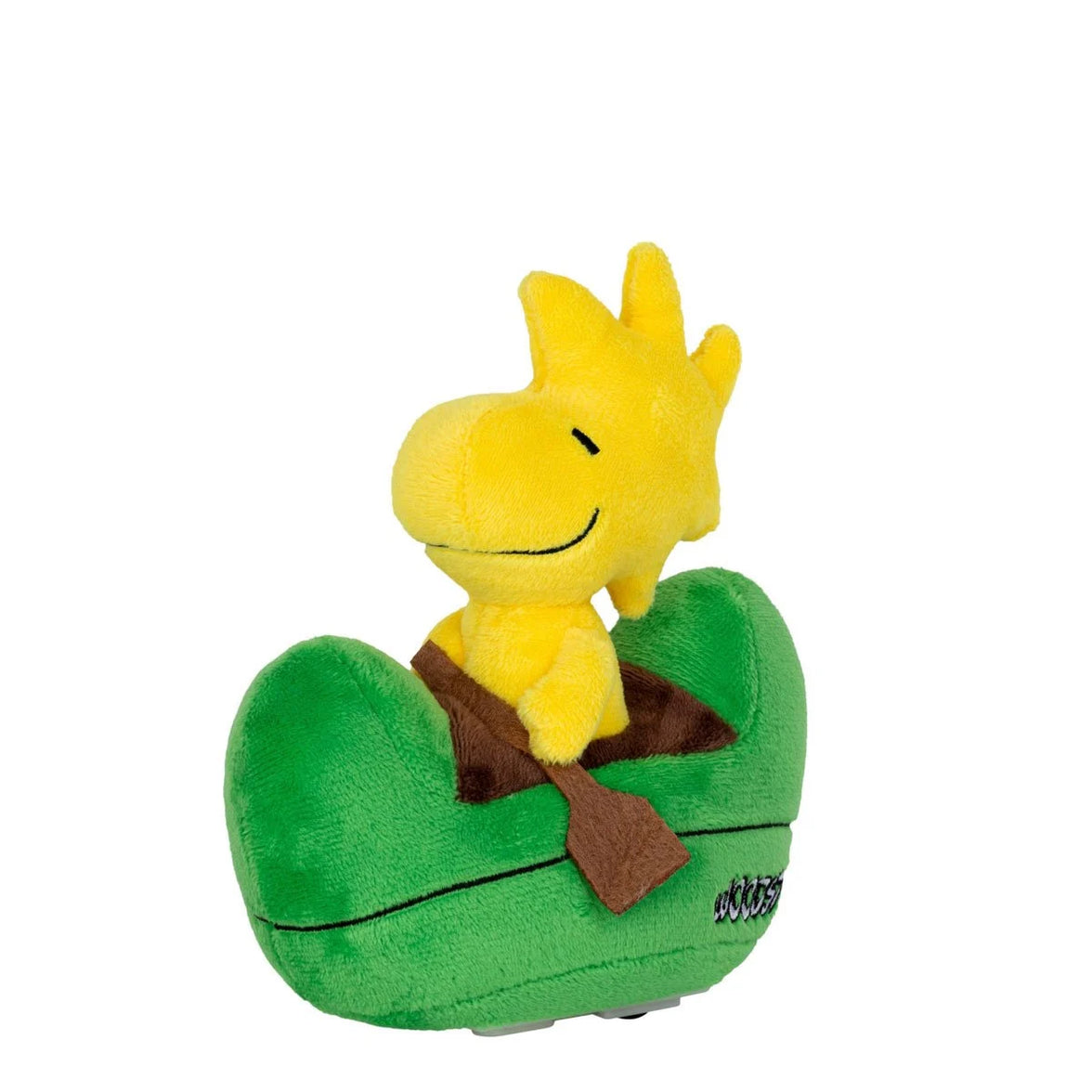 Woodstock 6" Beast Kingdom Peanuts Plush Pull Back Car PBC-038 yellow plush in green car