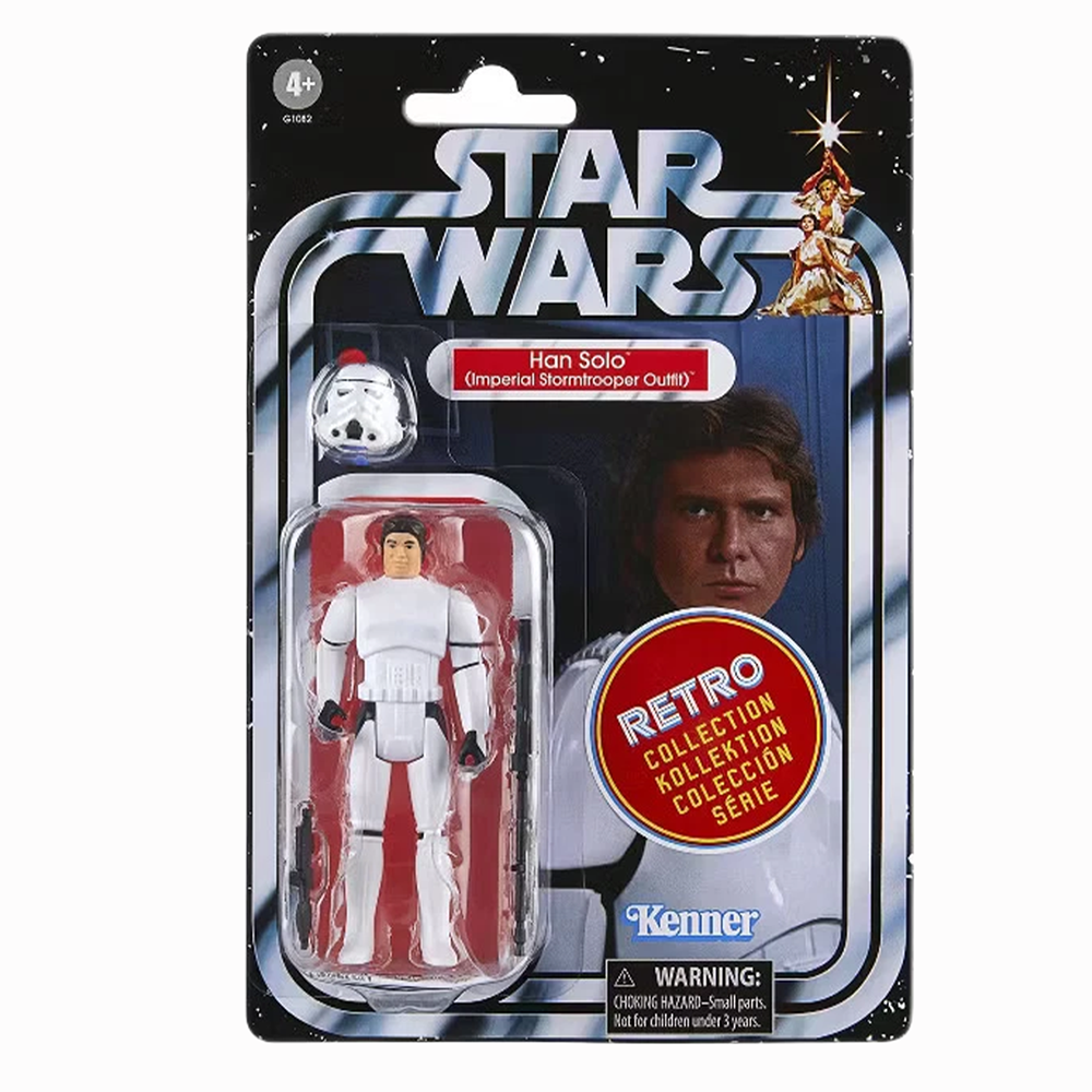 Han Solo (Imperial Stormtrooper Outfit) Star Wars Retro Collection Action Figure by Hasbro with Removable Helmet 3.75 in