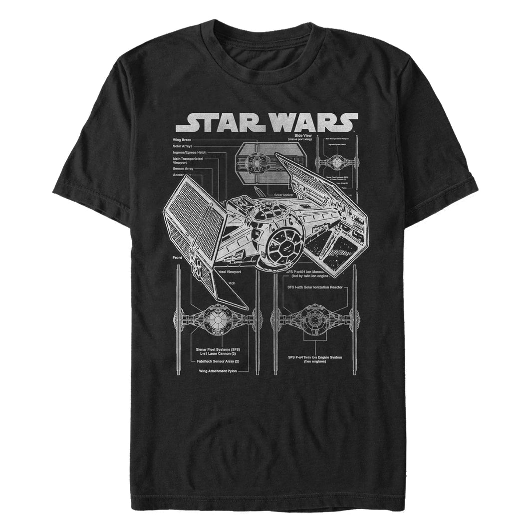 An image of a  Star Wars R2-D2 Schematic Unisex t-Shirt