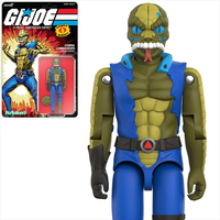 GI Joe Cobra Commander Once a Man Figure with shield accessory and vintage cardback packaging by Hasbro