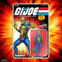 GI Joe Cobra Commander Once a Man Figure Purchase in vintage packaging with shield accessory by Hasbro