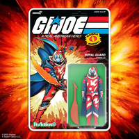 GI Joe Cobra-La Royal Guard action figure with shield and staff in retro carded packaging by Hasbro