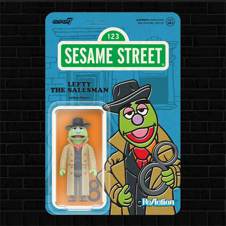 Sesame Street Action Figure Lot #3 Oscar the Grouch, Bert, Ernie, Lefty by Super7 collectible figures