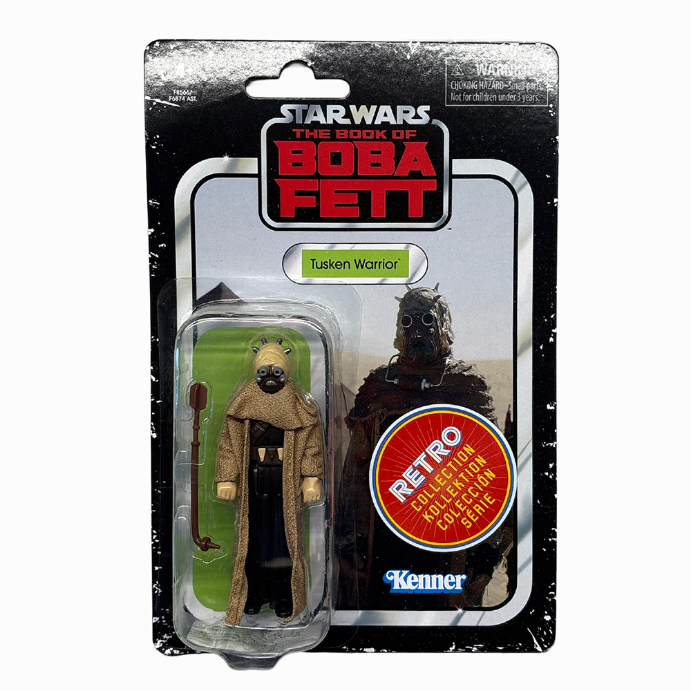 Tusken Warrior Star Wars Retro Collection Action Figure in case BOBF by Kenner in retro card packaging