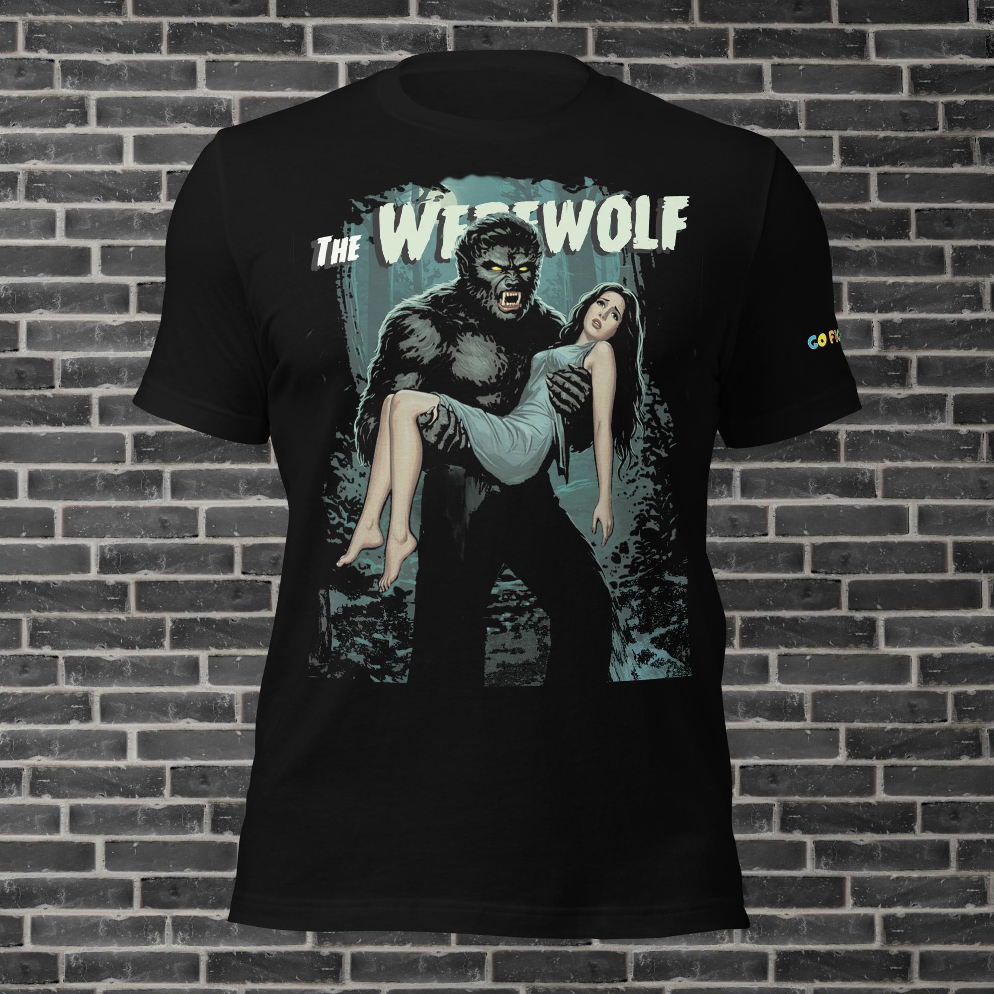 Image of Black Heather Werewolf's Moonlit Prey Unisex t-shirt