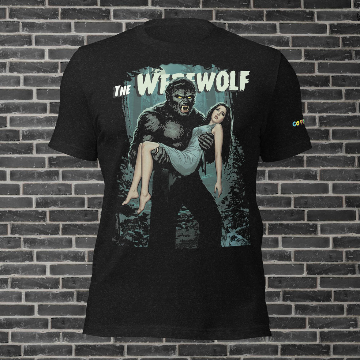 Image of Black Heather Werewolf's Moonlit Prey Unisex t-shirt