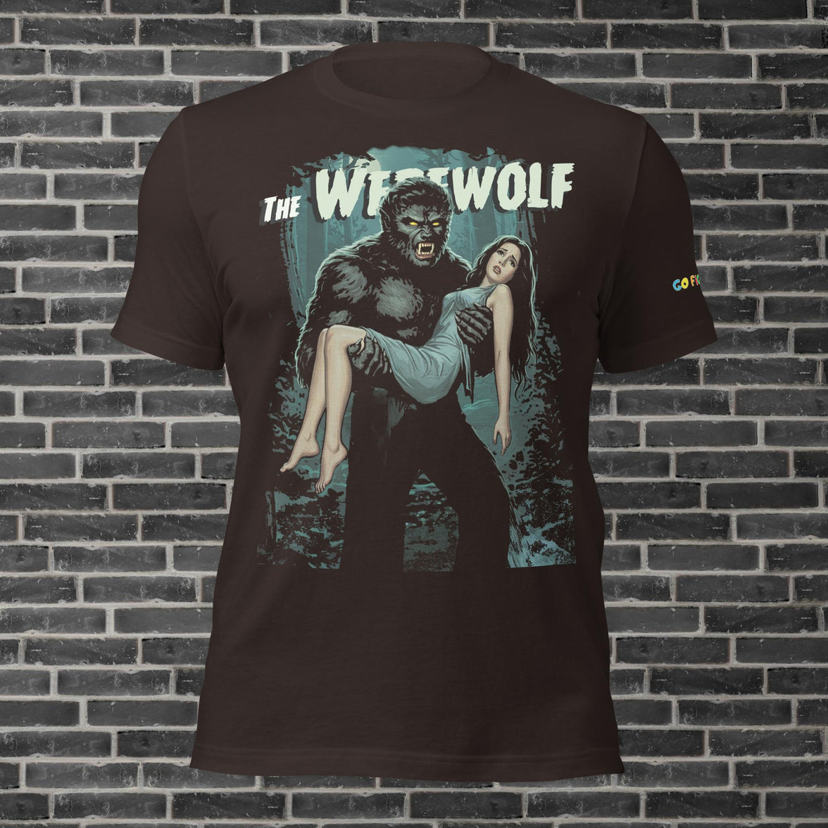 Image of Black Heather Werewolf's Moonlit Prey Unisex t-shirt