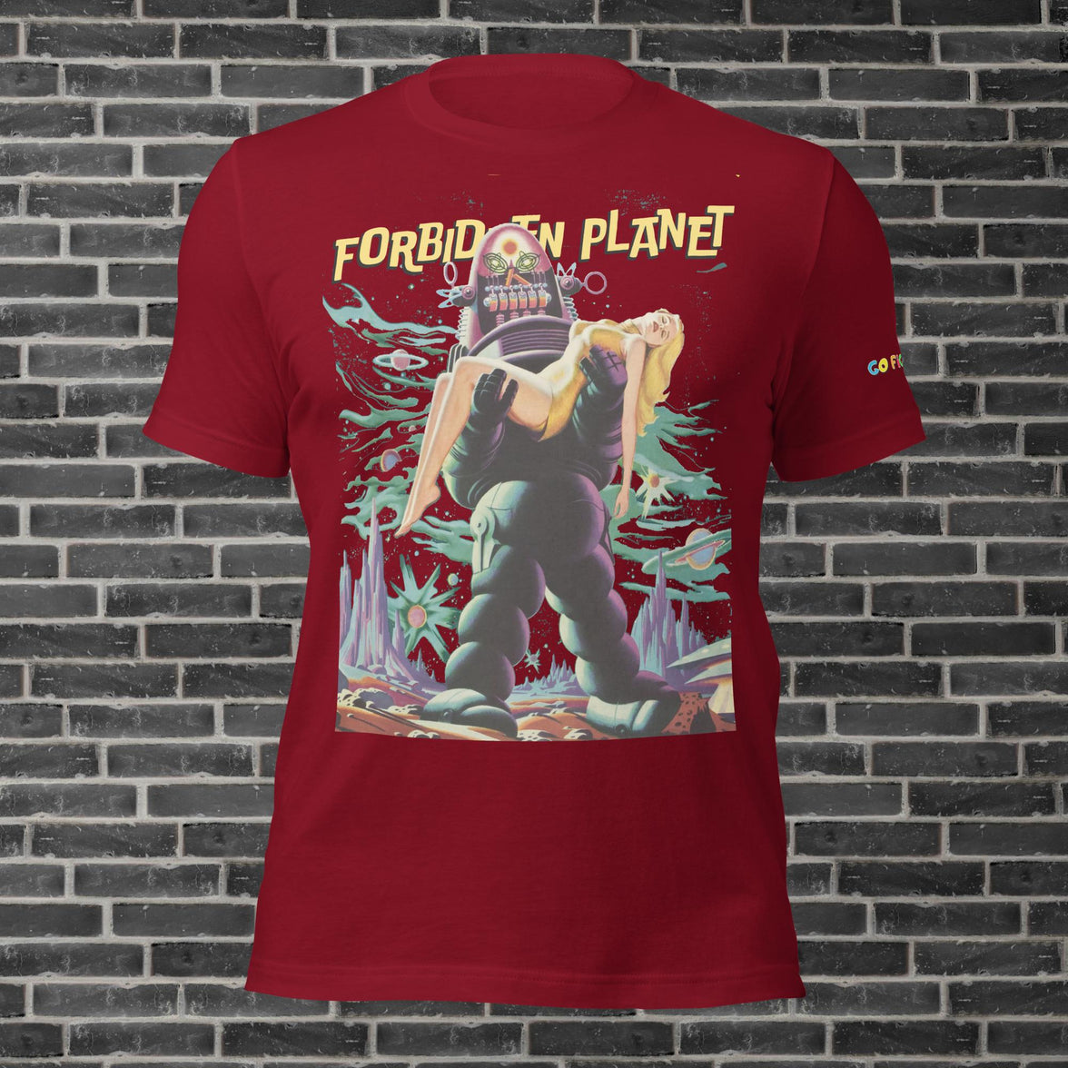 Image of Oxblood Black Forbidden Planet T-Shirt