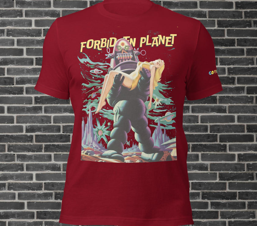 Image of Oxblood Black Forbidden Planet T-Shirt