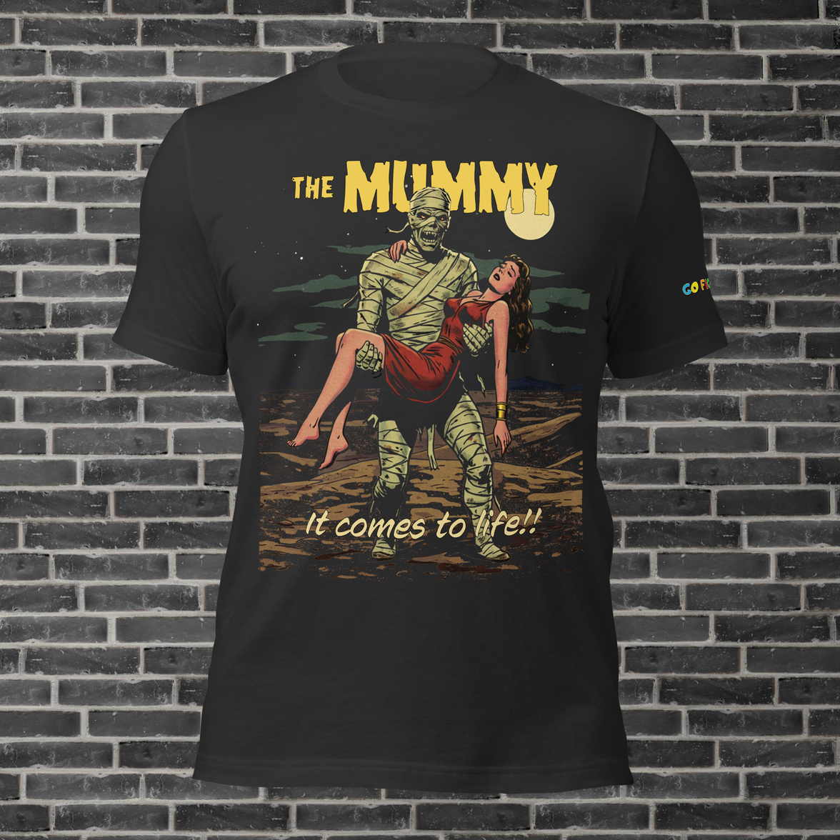 Image of Black Heather “The Mummy's Treasure Unisex t-shirt