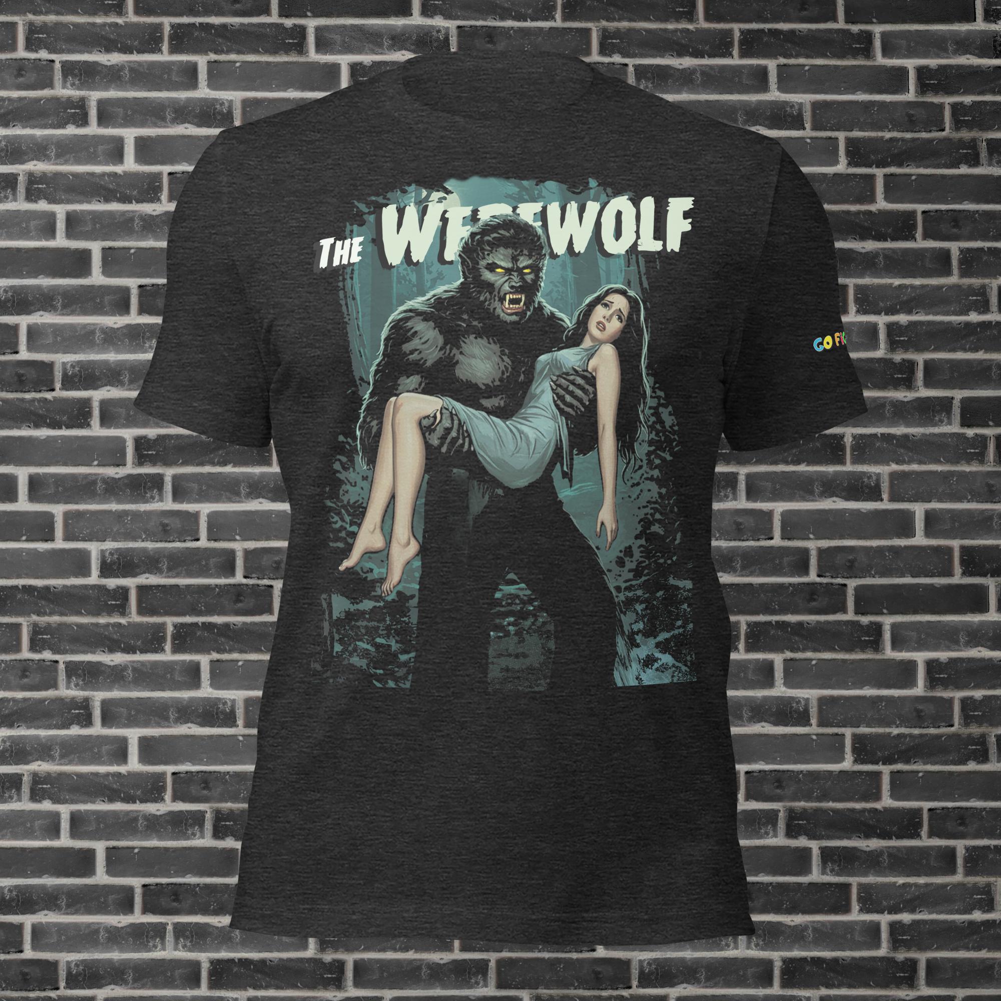 Image of Black Heather Werewolf's Moonlit Prey Unisex t-shirt