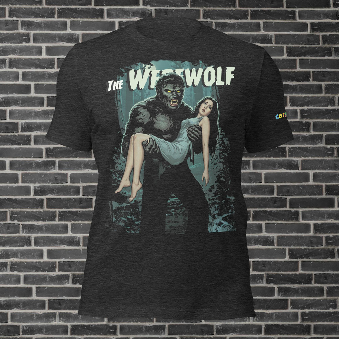 Image of Black Heather Werewolf's Moonlit Prey Unisex t-shirt