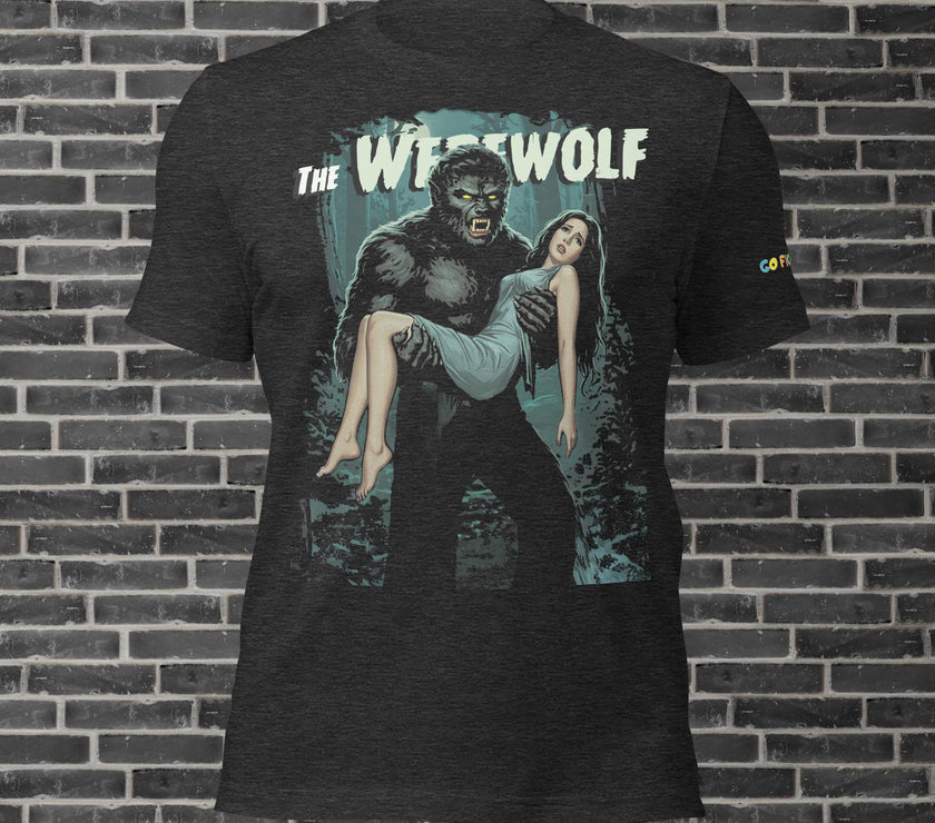 Image of Black Heather Werewolf's Moonlit Prey Unisex t-shirt