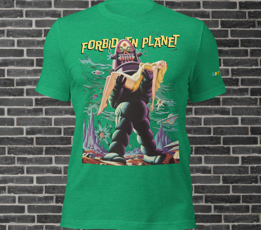 Image of Oxblood Black Forbidden Planet T-Shirt