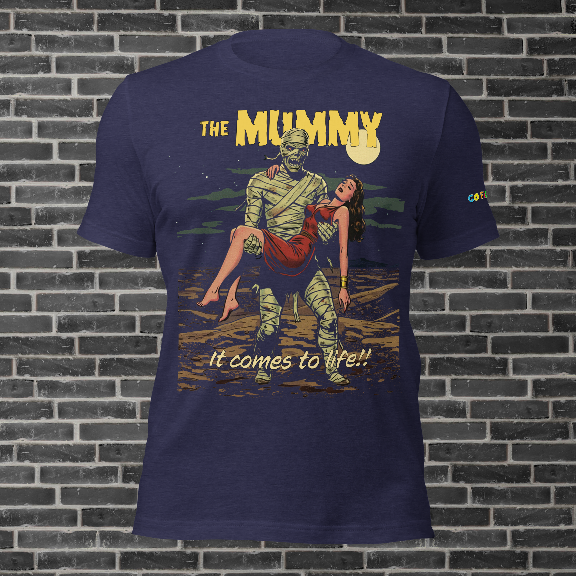 Image of Black Heather “The Mummy's Treasure Unisex t-shirt