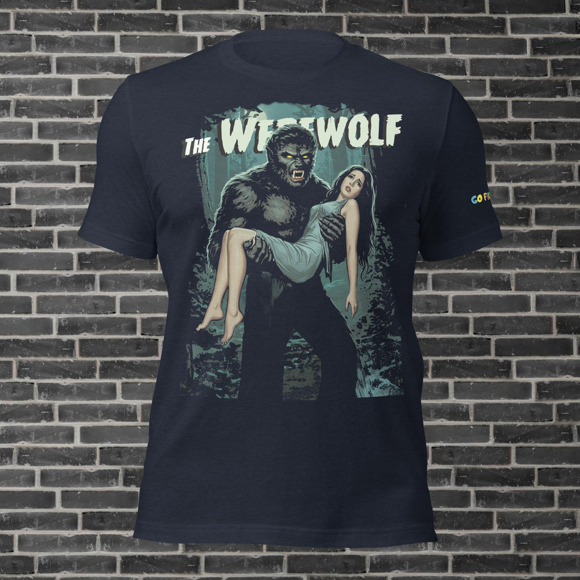 Image of Black Heather Werewolf's Moonlit Prey Unisex t-shirt