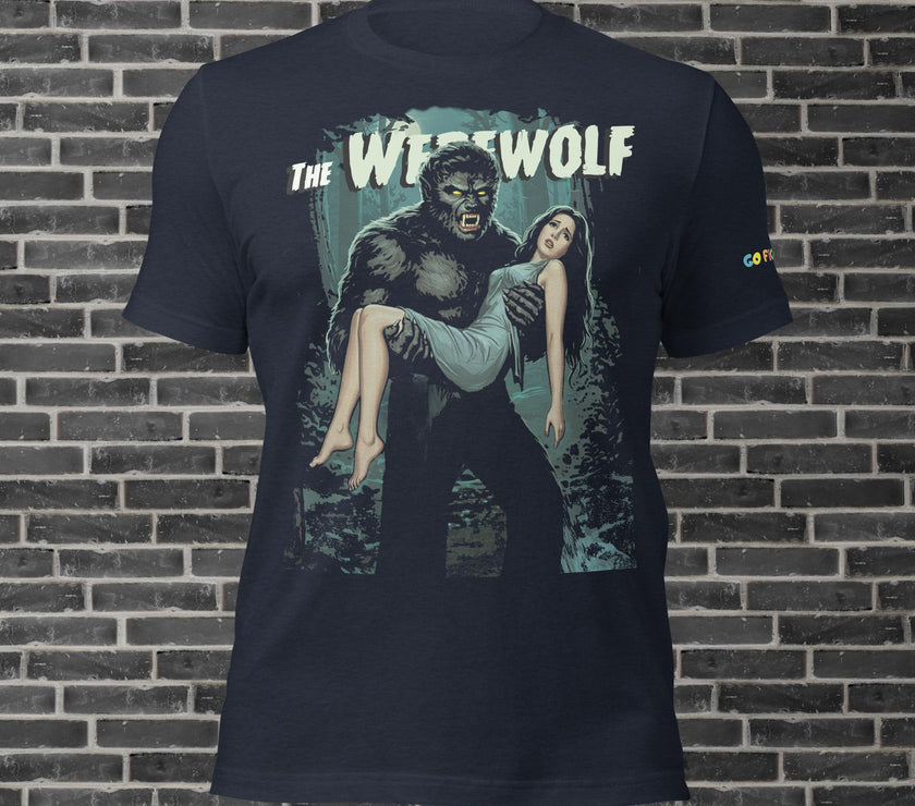 Image of Black Heather Werewolf's Moonlit Prey Unisex t-shirt