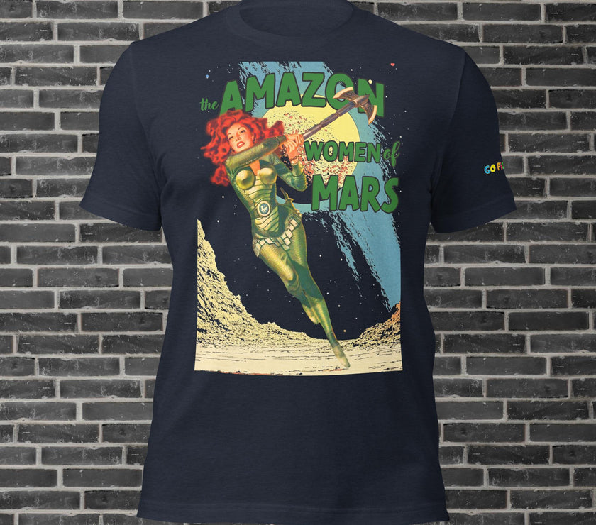 Image of Black The Amazon Women of Mars Unisex t-shirt