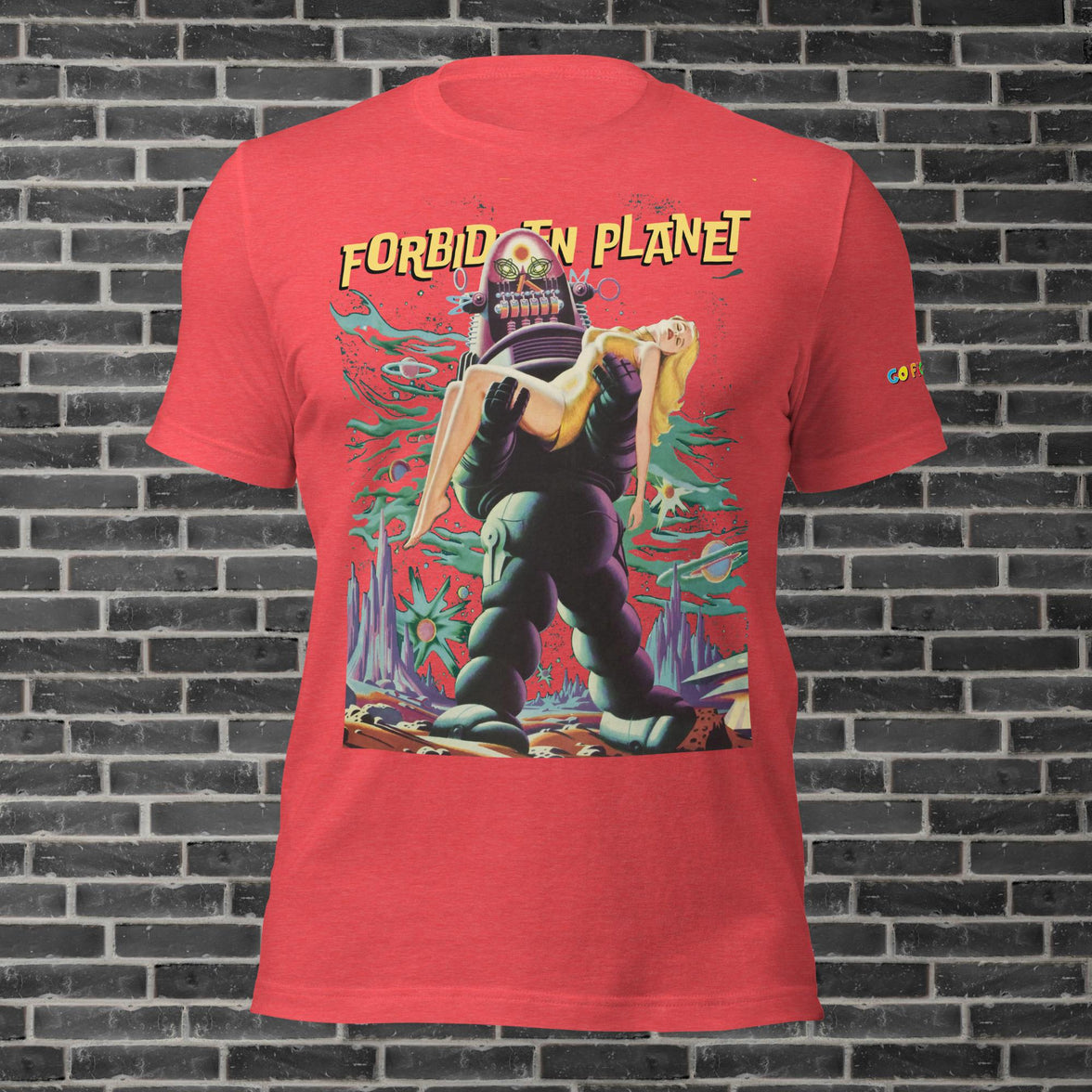 Image of Oxblood Black Forbidden Planet T-Shirt