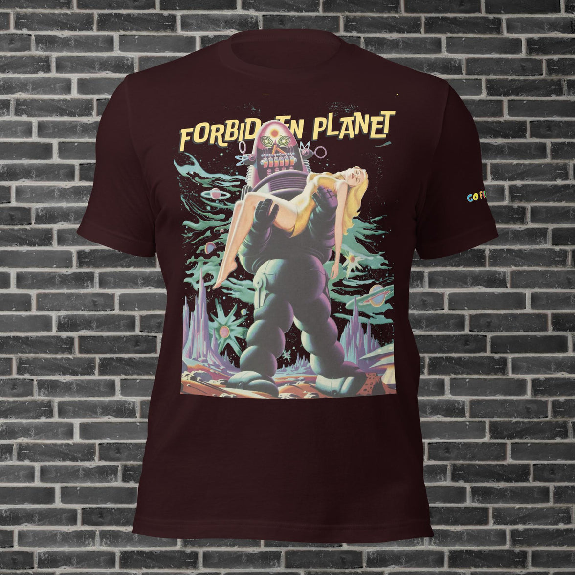 Image of Oxblood Black Forbidden Planet T-Shirt